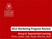 MKTG433 - Marketing Program Review